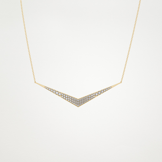 0.272 TCW Round Lab Grown Diamond Multiple Stone Necklace