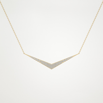 0.272 TCW Round Lab Grown Diamond Multiple Stone Necklace
