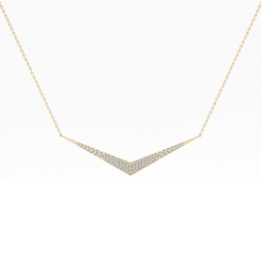 0.272 TCW Round Lab Grown Diamond Multiple Stone Necklace