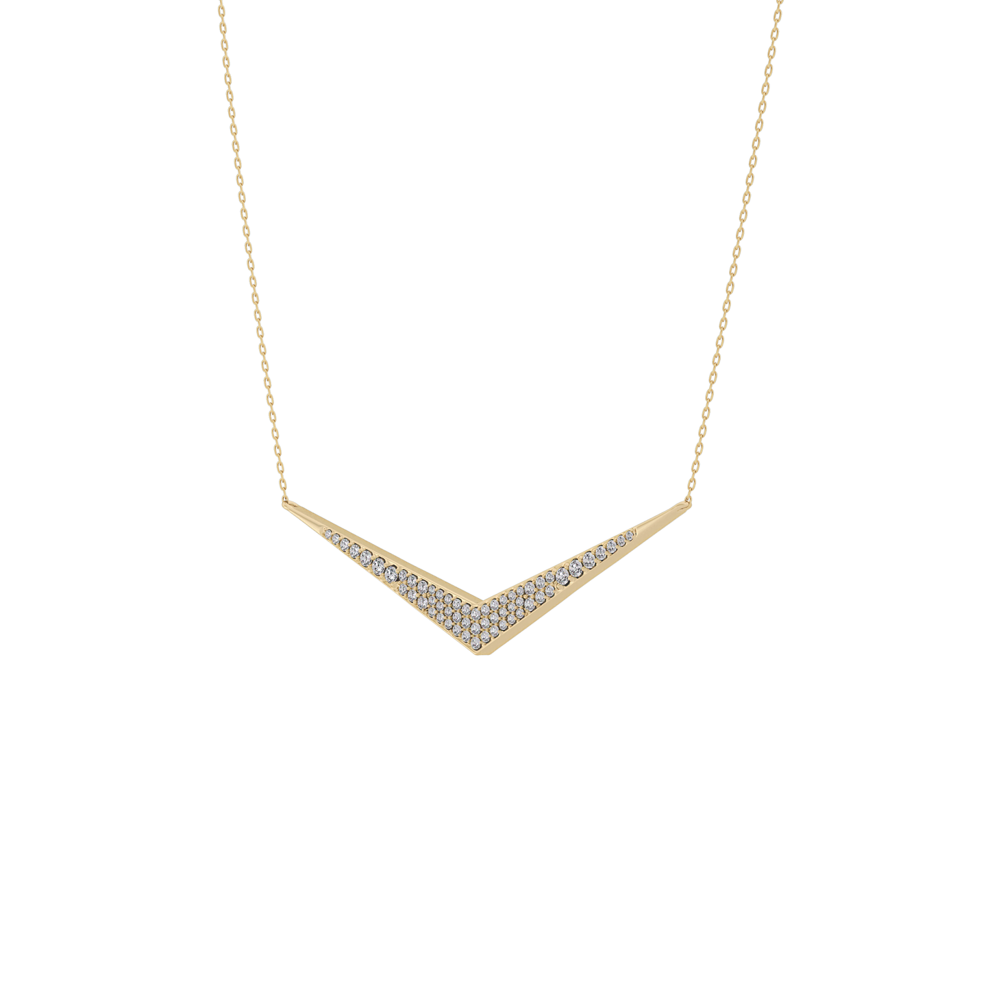 0.272 TCW Round Lab Grown Diamond Multiple Stone Necklace