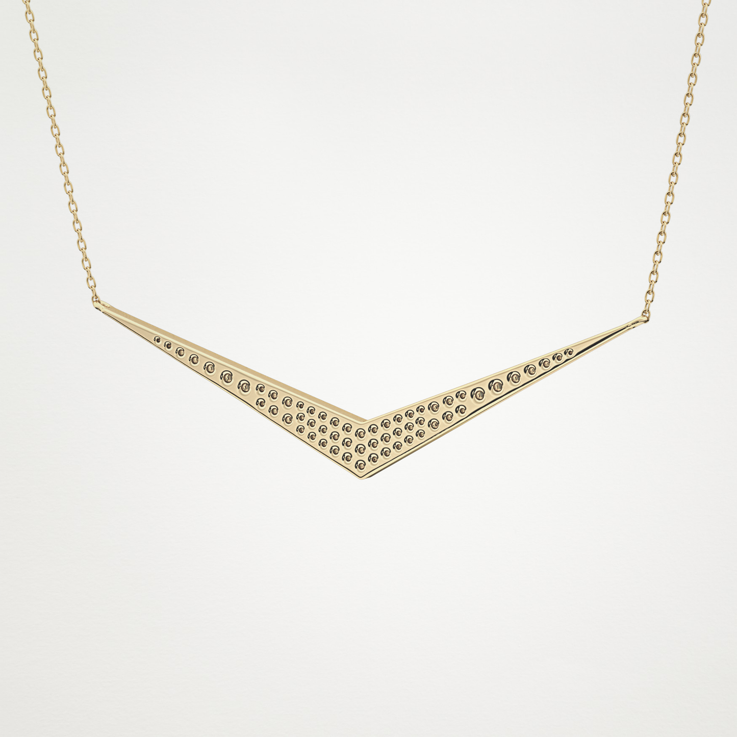 0.272 TCW Round Lab Grown Diamond Multiple Stone Necklace