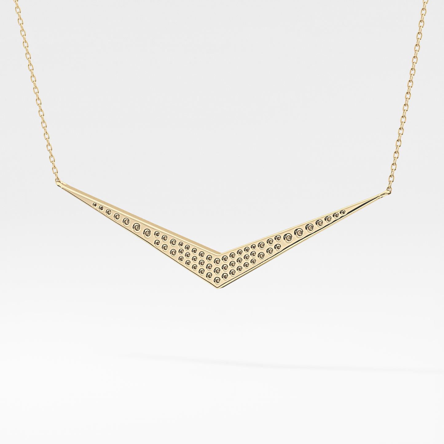 0.272 TCW Round Lab Grown Diamond Multiple Stone Necklace