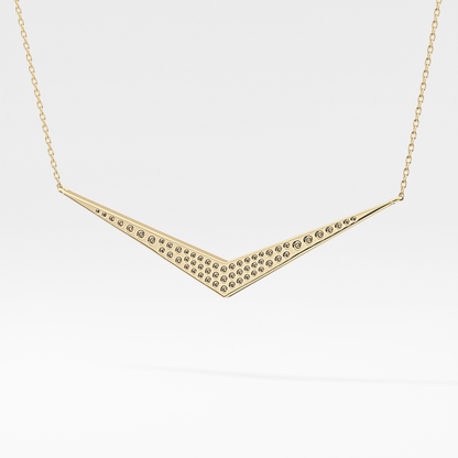0.272 TCW Round Lab Grown Diamond Multiple Stone Necklace