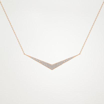 0.272 TCW Round Lab Grown Diamond Multiple Stone Necklace