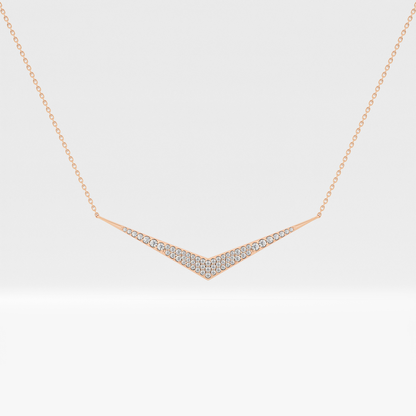 0.272 TCW Round Lab Grown Diamond Multiple Stone Necklace