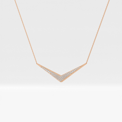 0.272 TCW Round Lab Grown Diamond Multiple Stone Necklace