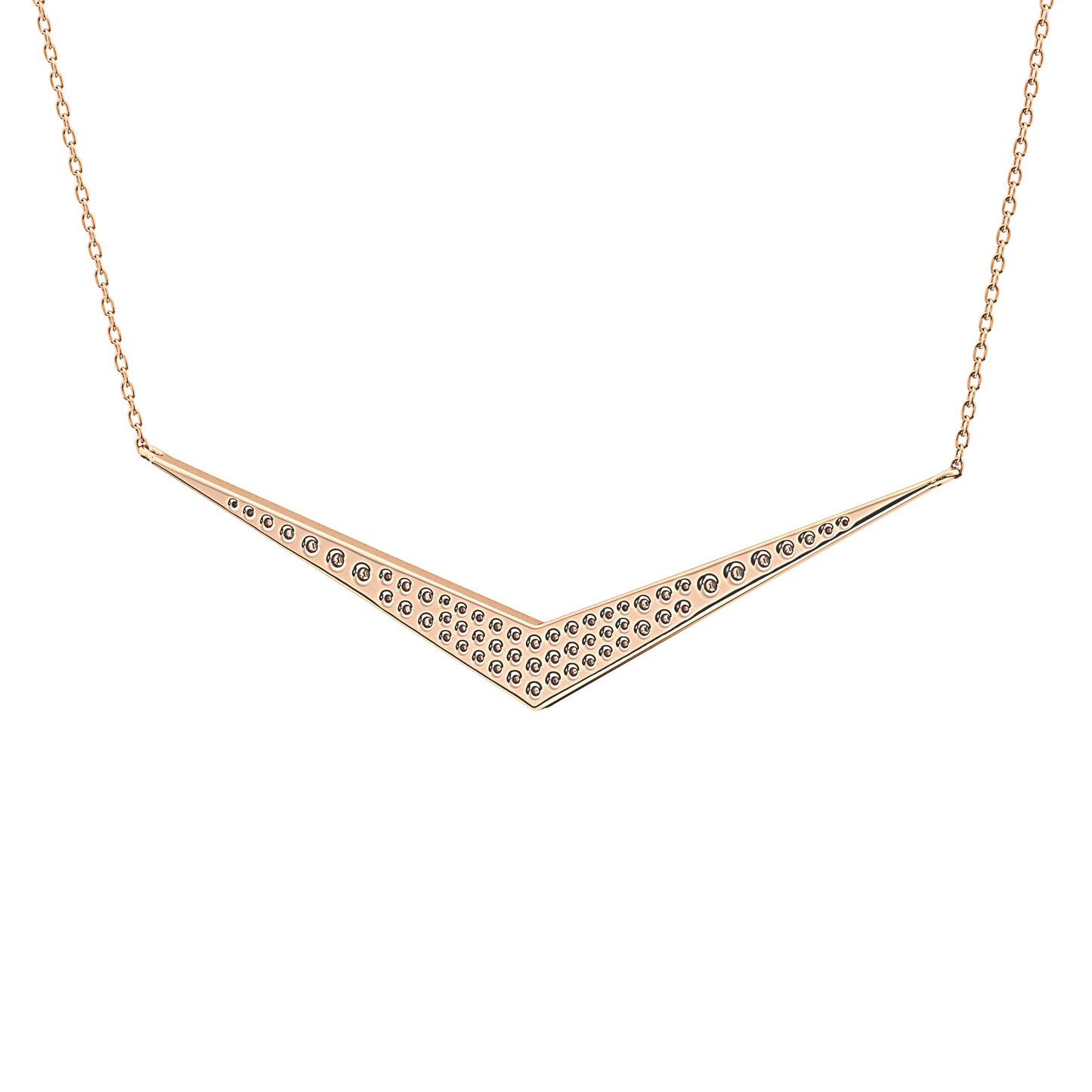 0.272 TCW Round Lab Grown Diamond Multiple Stone Necklace