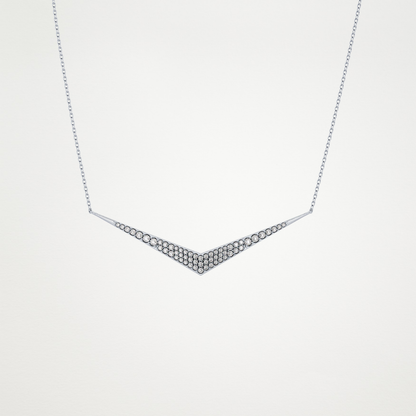 0.272 TCW Round Lab Grown Diamond Multiple Stone Necklace