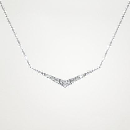 0.272 TCW Round Lab Grown Diamond Multiple Stone Necklace