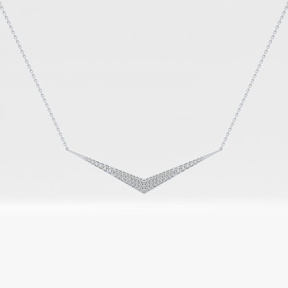 0.272 TCW Round Lab Grown Diamond Multiple Stone Necklace