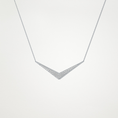 0.272 TCW Round Lab Grown Diamond Multiple Stone Necklace
