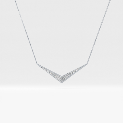 0.272 TCW Round Lab Grown Diamond Multiple Stone Necklace
