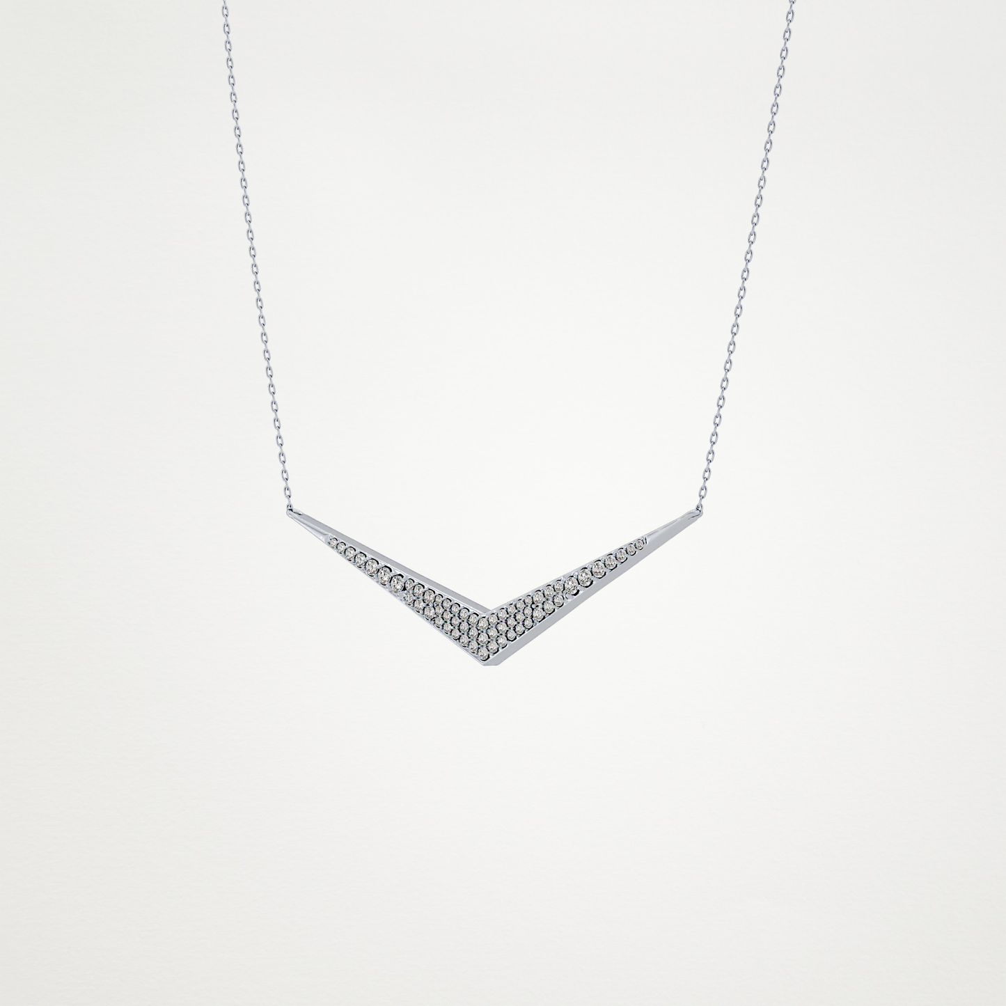 0.272 TCW Round Lab Grown Diamond Multiple Stone Necklace