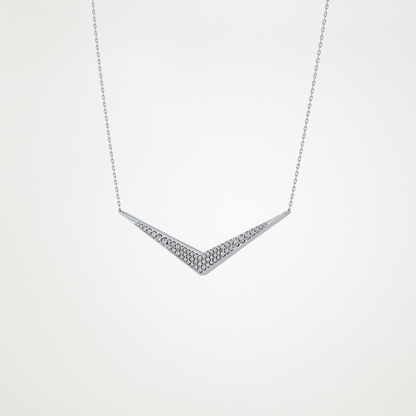0.272 TCW Round Lab Grown Diamond Multiple Stone Necklace