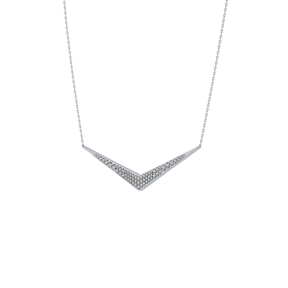 0.272 TCW Round Lab Grown Diamond Multiple Stone Necklace