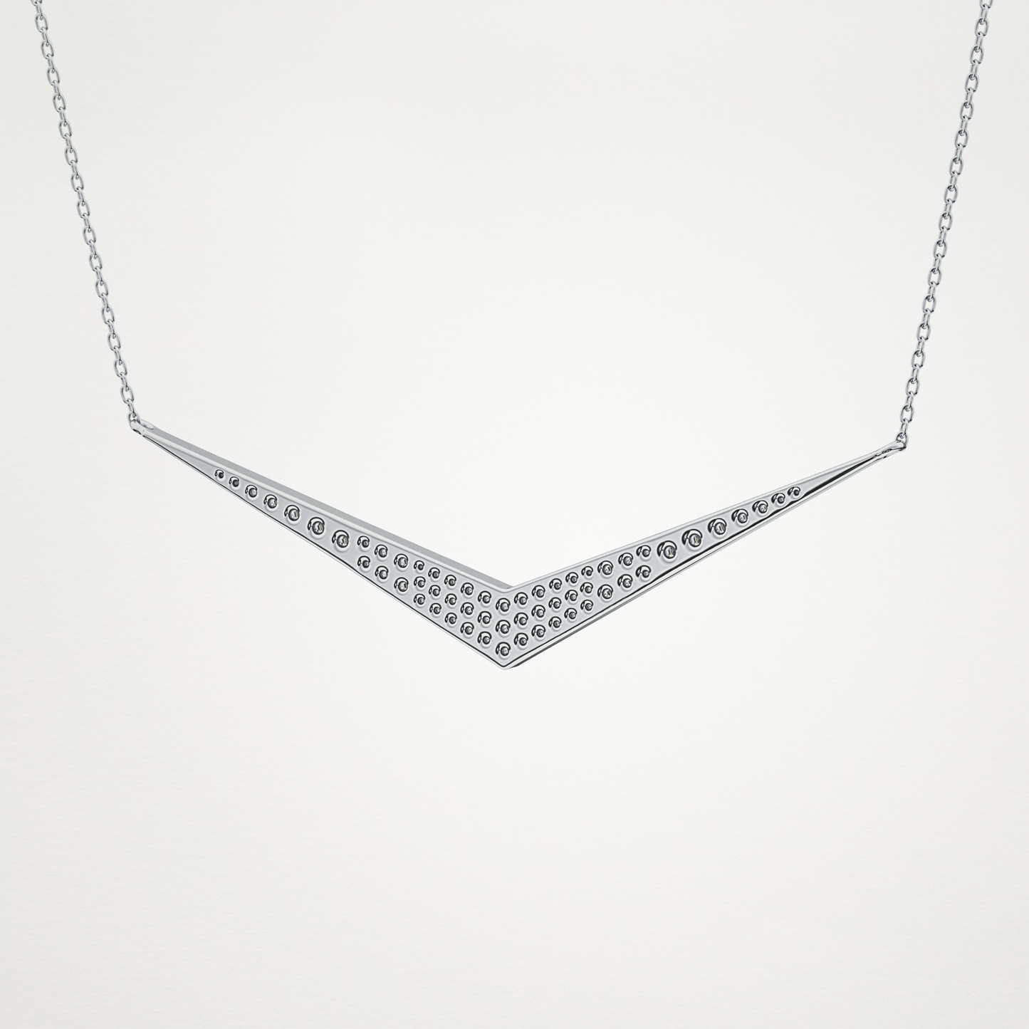 0.272 TCW Round Lab Grown Diamond Multiple Stone Necklace