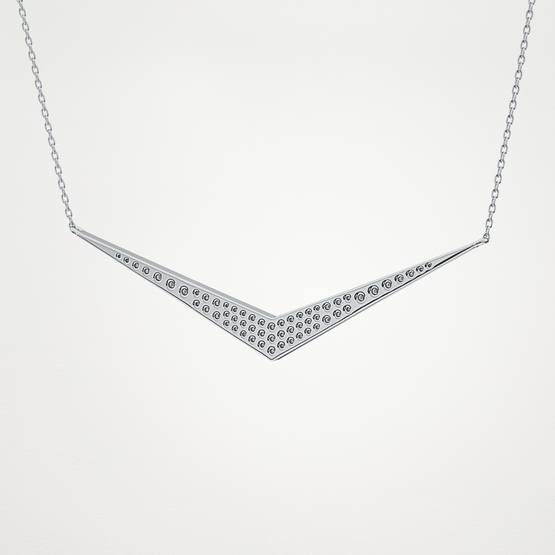 0.272 TCW Round Lab Grown Diamond Multiple Stone Necklace