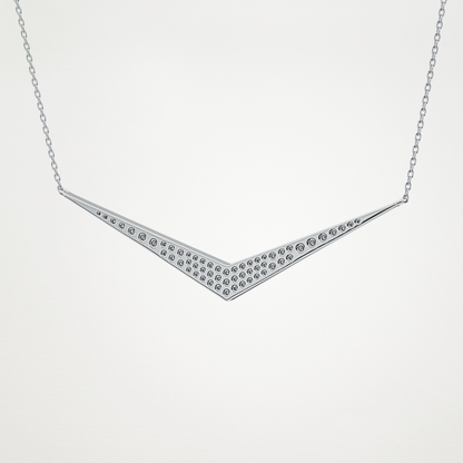 0.272 TCW Round Lab Grown Diamond Multiple Stone Necklace