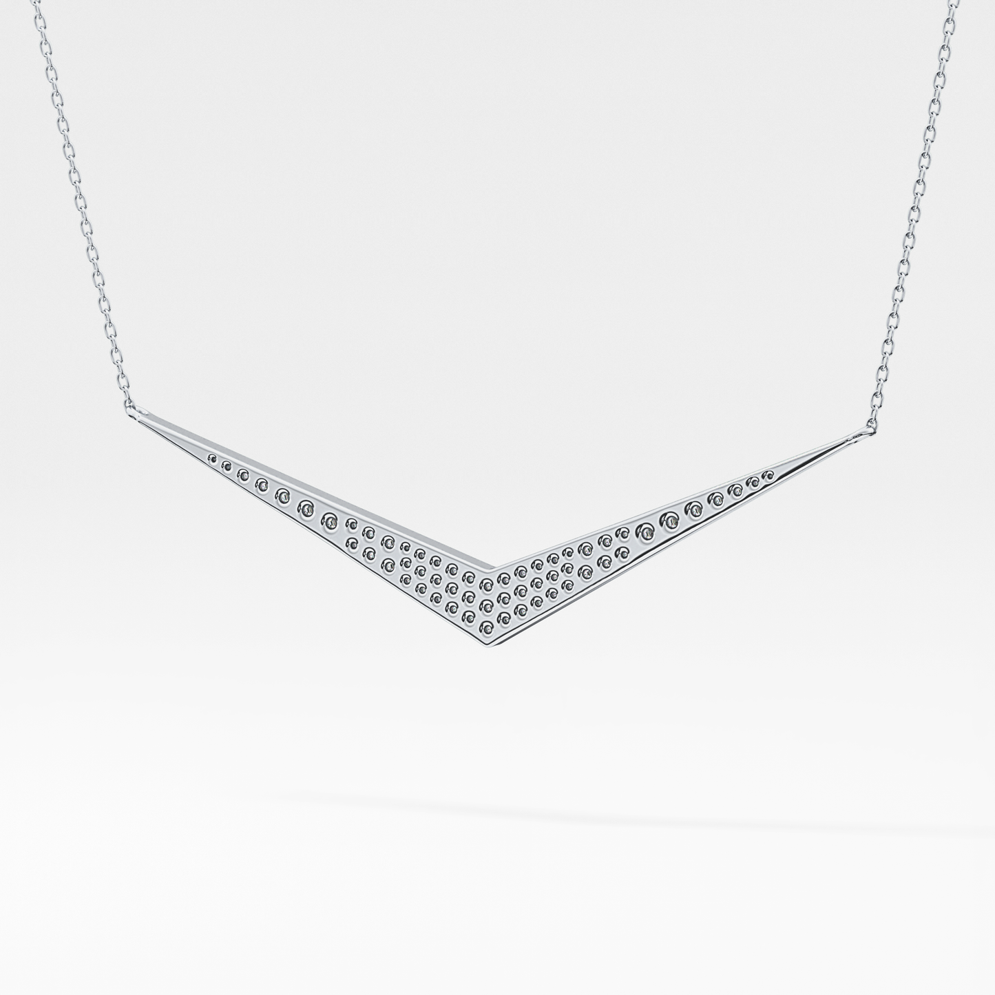 0.272 TCW Round Lab Grown Diamond Multiple Stone Necklace