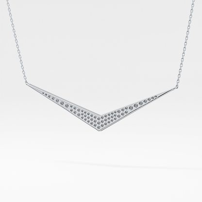 0.272 TCW Round Lab Grown Diamond Multiple Stone Necklace