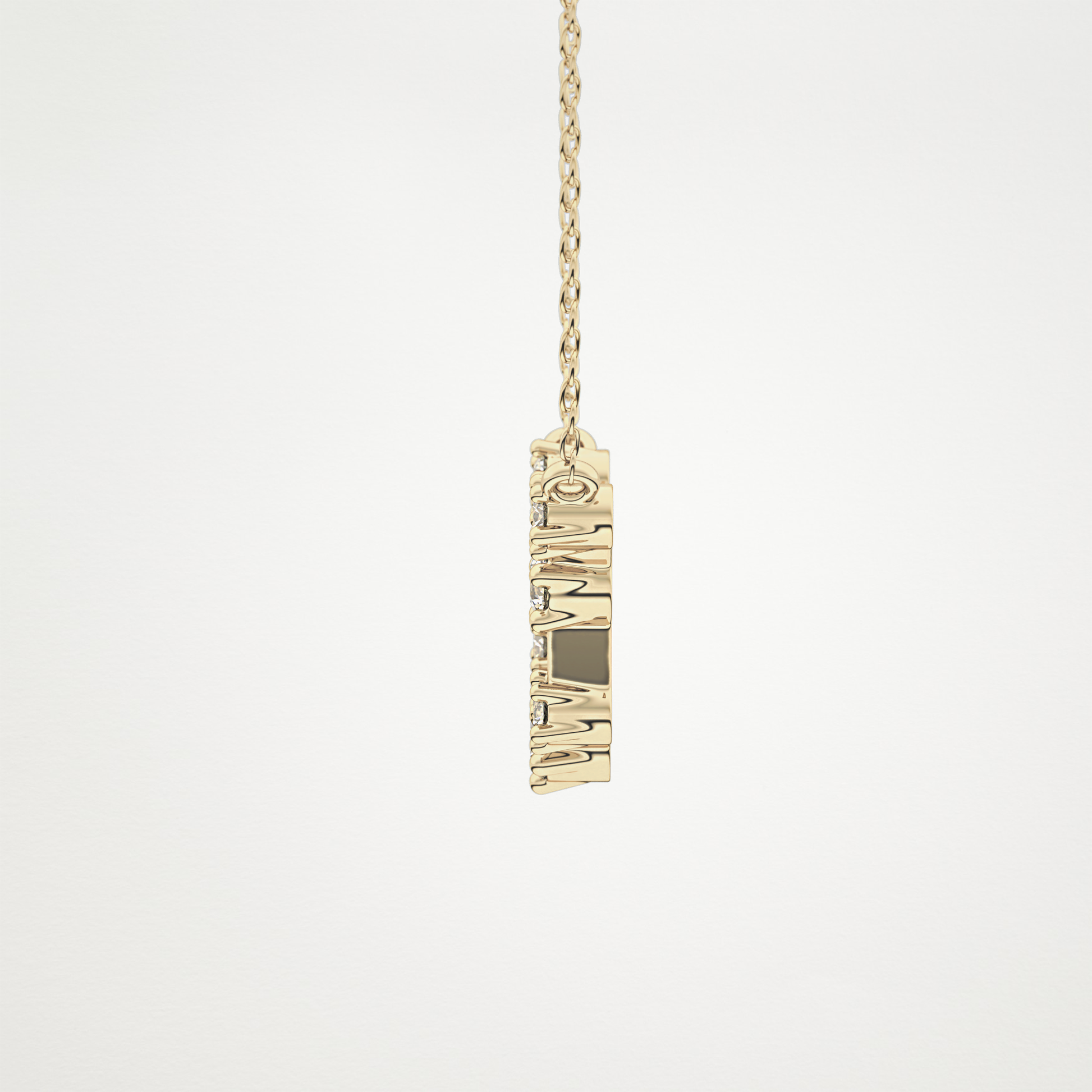 0.2 TCW Round Lab Grown Diamond Aquarius Zodiac Constellation Necklace