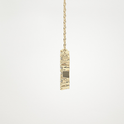 0.2 TCW Round Lab Grown Diamond Aquarius Zodiac Constellation Necklace