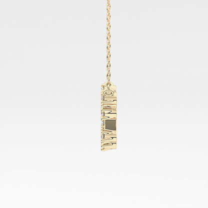 0.2 TCW Round Lab Grown Diamond Aquarius Zodiac Constellation Necklace