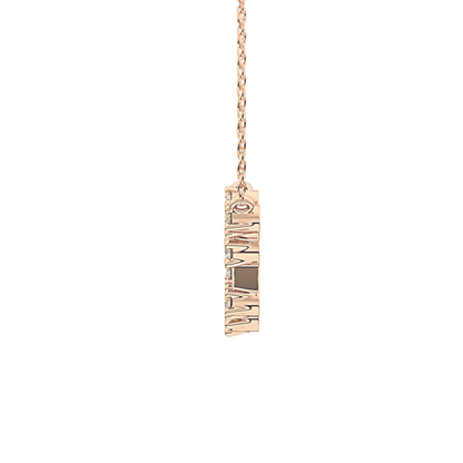 0.2 TCW Round Lab Grown Diamond Aquarius Zodiac Constellation Necklace