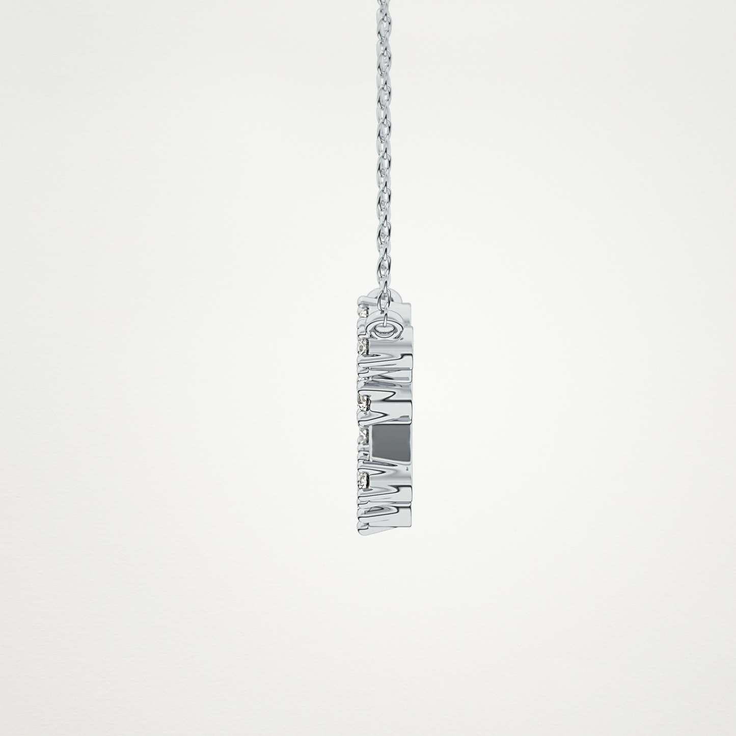 0.2 TCW Round Lab Grown Diamond Aquarius Zodiac Constellation Necklace