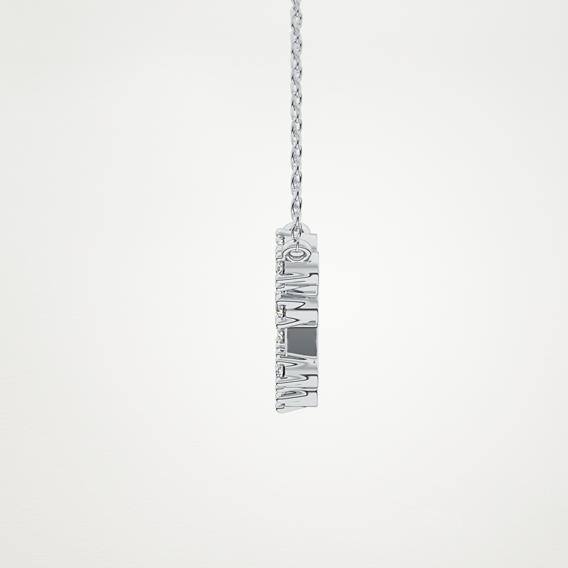 0.2 TCW Round Lab Grown Diamond Aquarius Zodiac Constellation Necklace