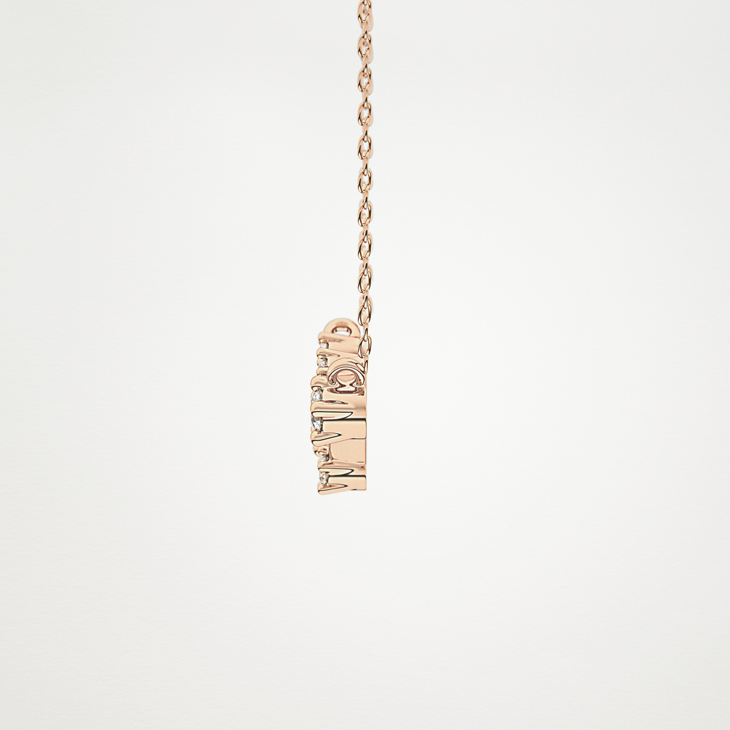 0.16 TCW Round Lab Grown Diamond Aries Zodiac Constellation Necklace