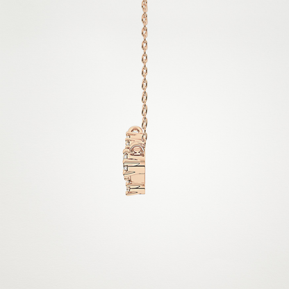 0.16 TCW Round Lab Grown Diamond Aries Zodiac Constellation Necklace