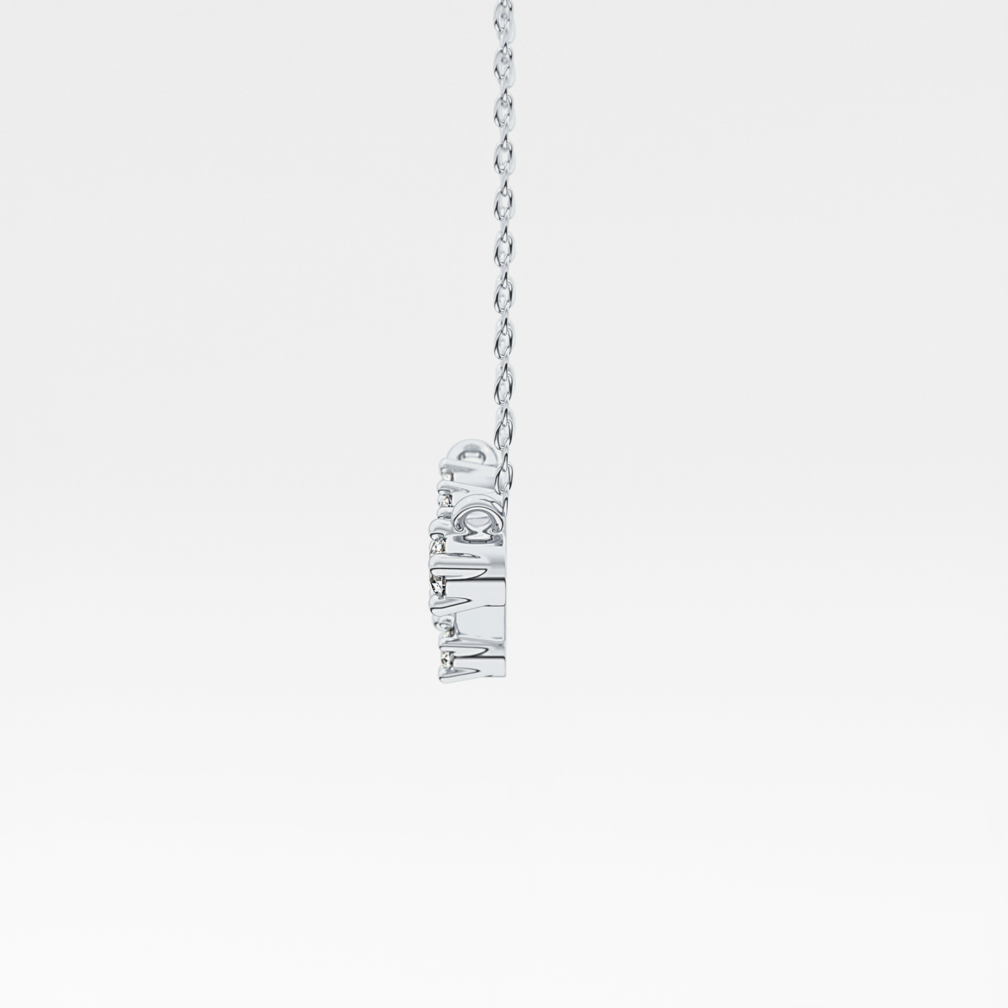 0.16 TCW Round Lab Grown Diamond Aries Zodiac Constellation Necklace