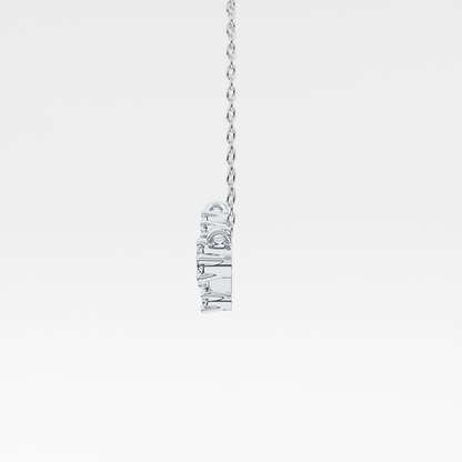 0.16 TCW Round Lab Grown Diamond Aries Zodiac Constellation Necklace