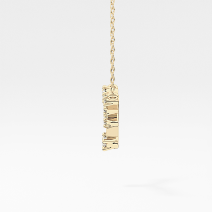 0.116 TCW Round Lab Grown Diamond Cancer Zodiac Constellation Necklace