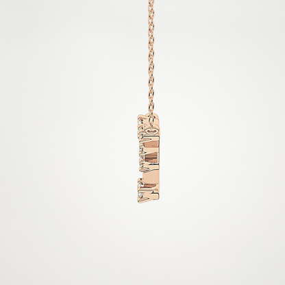 0.116 TCW Round Lab Grown Diamond Cancer Zodiac Constellation Necklace