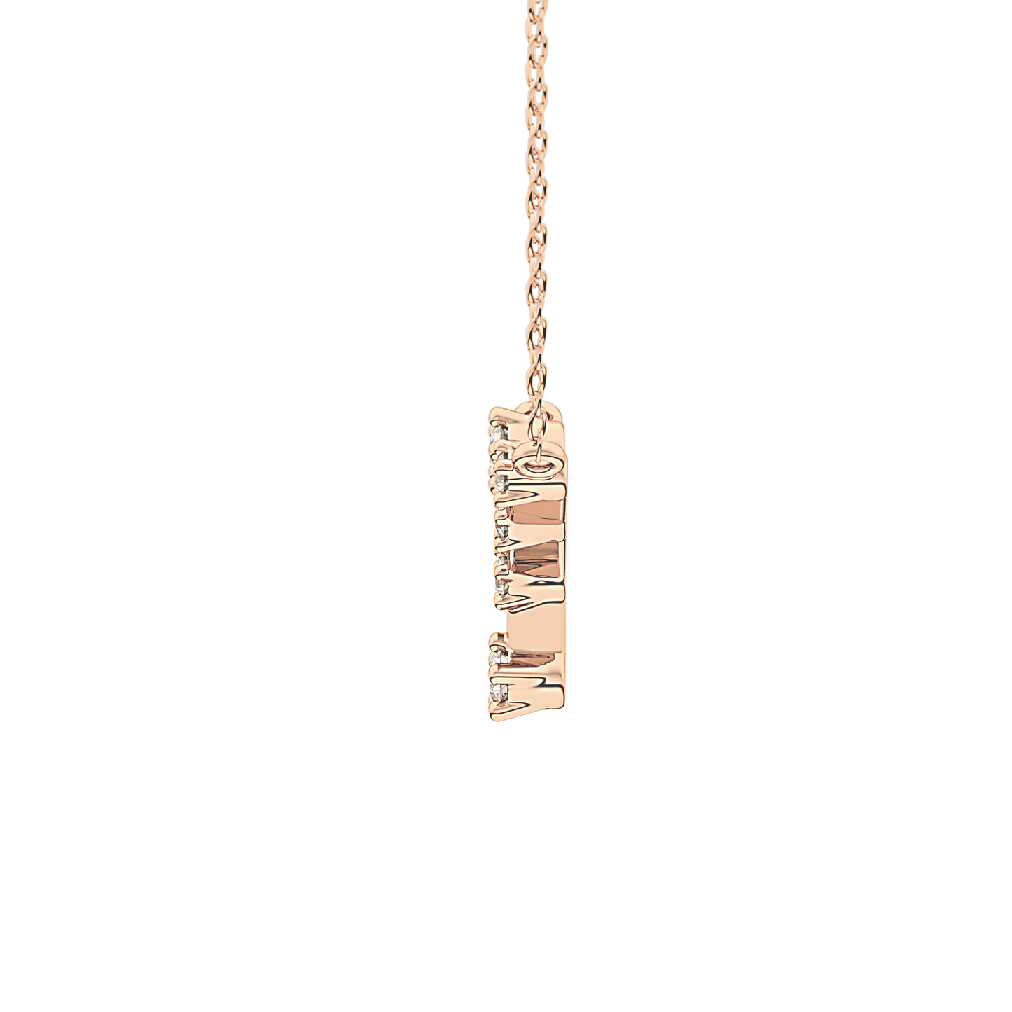 0.116 TCW Round Lab Grown Diamond Cancer Zodiac Constellation Necklace