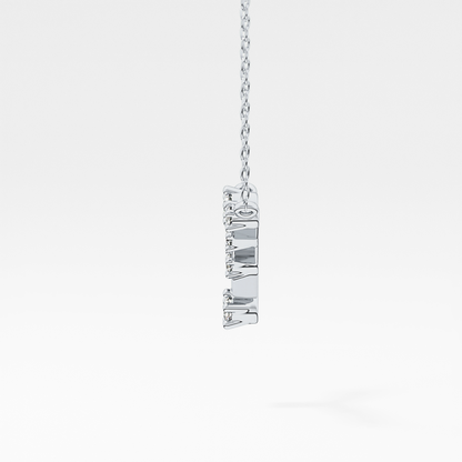 0.116 TCW Round Lab Grown Diamond Cancer Zodiac Constellation Necklace