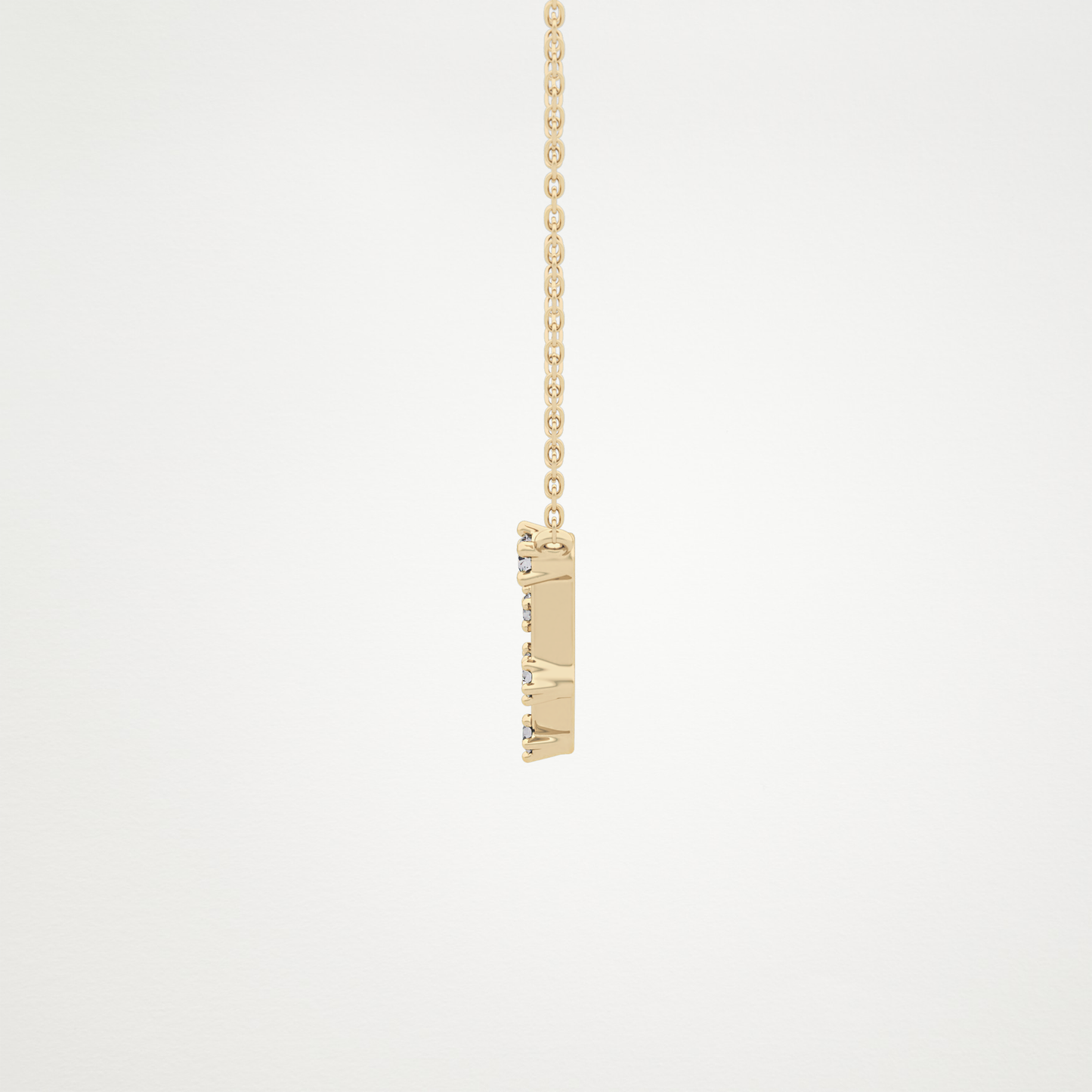 0.13 TCW Round Lab Grown Diamond Capricorn Zodiac Constellation Necklace
