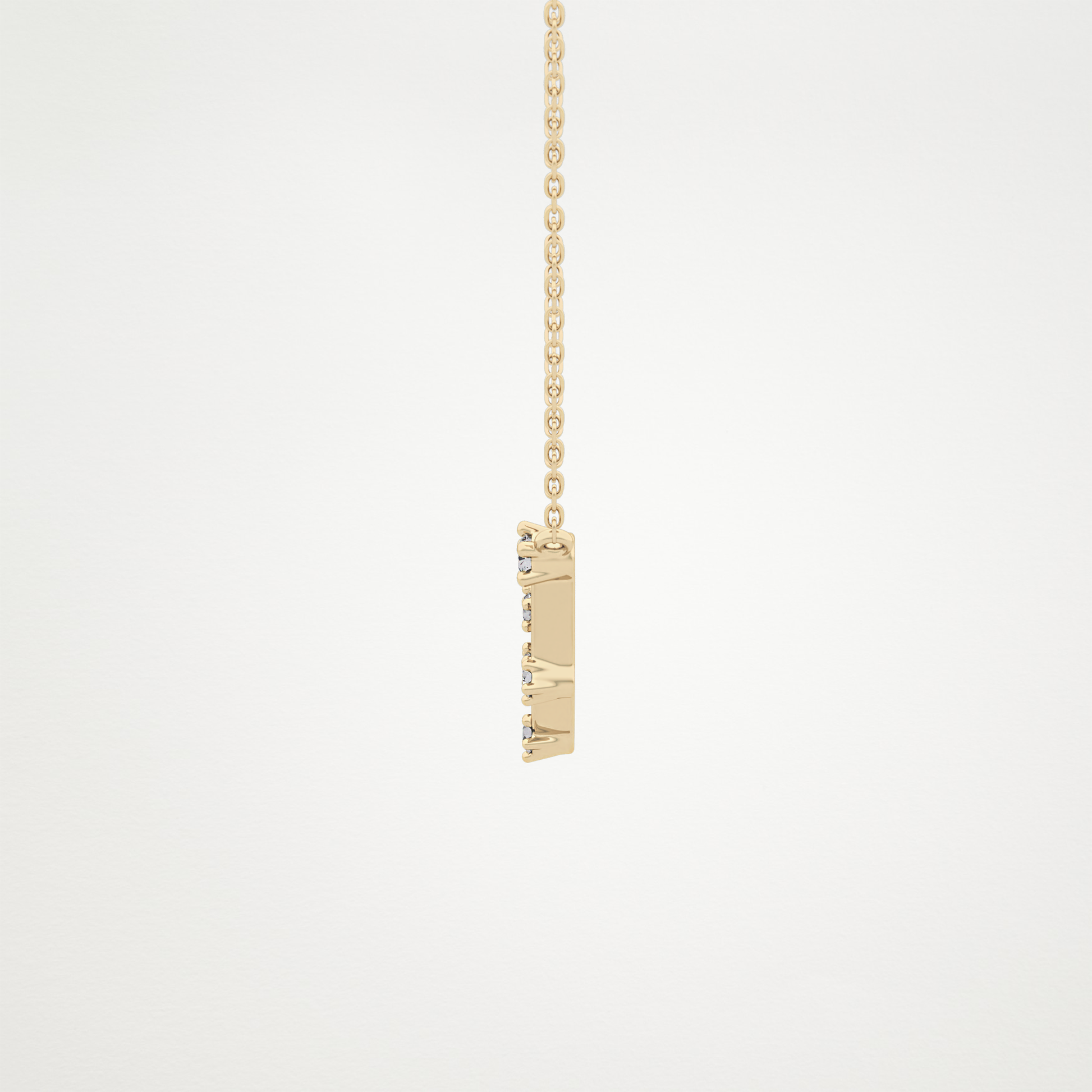 0.13 TCW Round Lab Grown Diamond Capricorn Zodiac Constellation Necklace