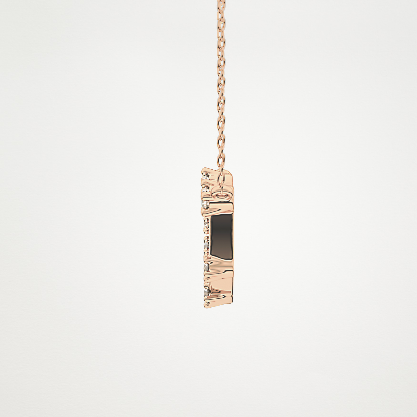 0.13 TCW Round Lab Grown Diamond Capricorn Zodiac Constellation Necklace