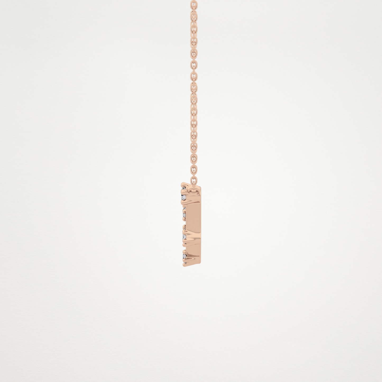 0.13 TCW Round Lab Grown Diamond Capricorn Zodiac Constellation Necklace