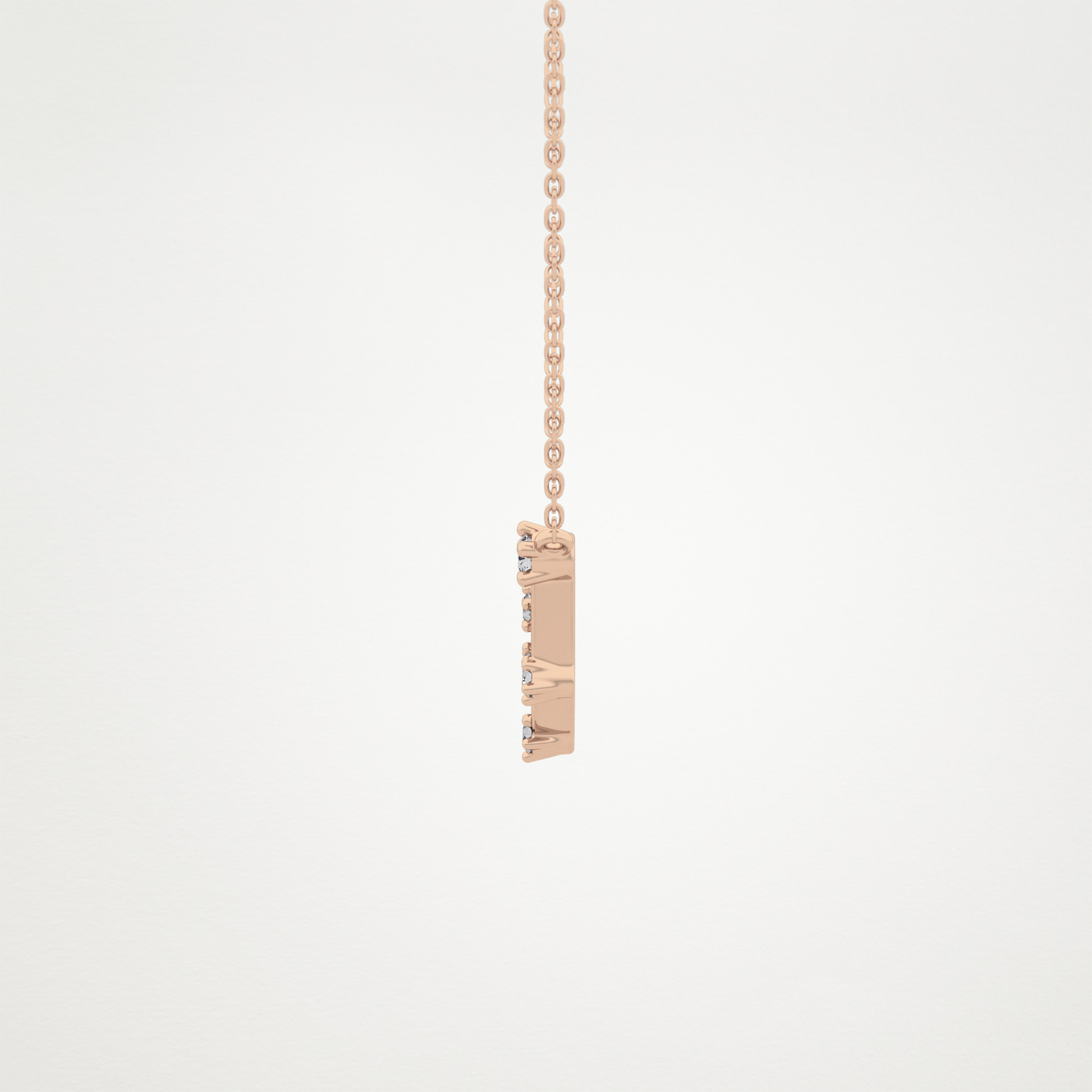 0.13 TCW Round Lab Grown Diamond Capricorn Zodiac Constellation Necklace