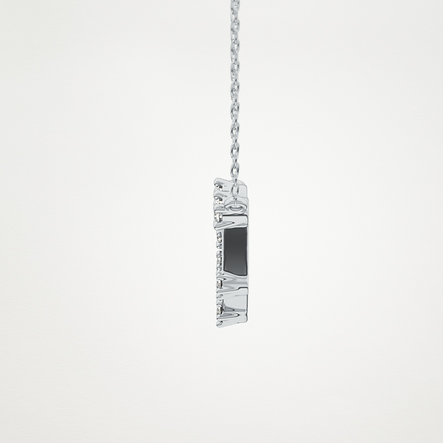 0.13 TCW Round Lab Grown Diamond Capricorn Zodiac Constellation Necklace