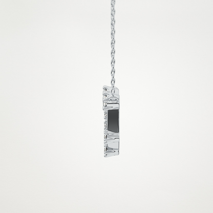 0.13 TCW Round Lab Grown Diamond Capricorn Zodiac Constellation Necklace
