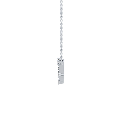 0.13 TCW Round Lab Grown Diamond Capricorn Zodiac Constellation Necklace