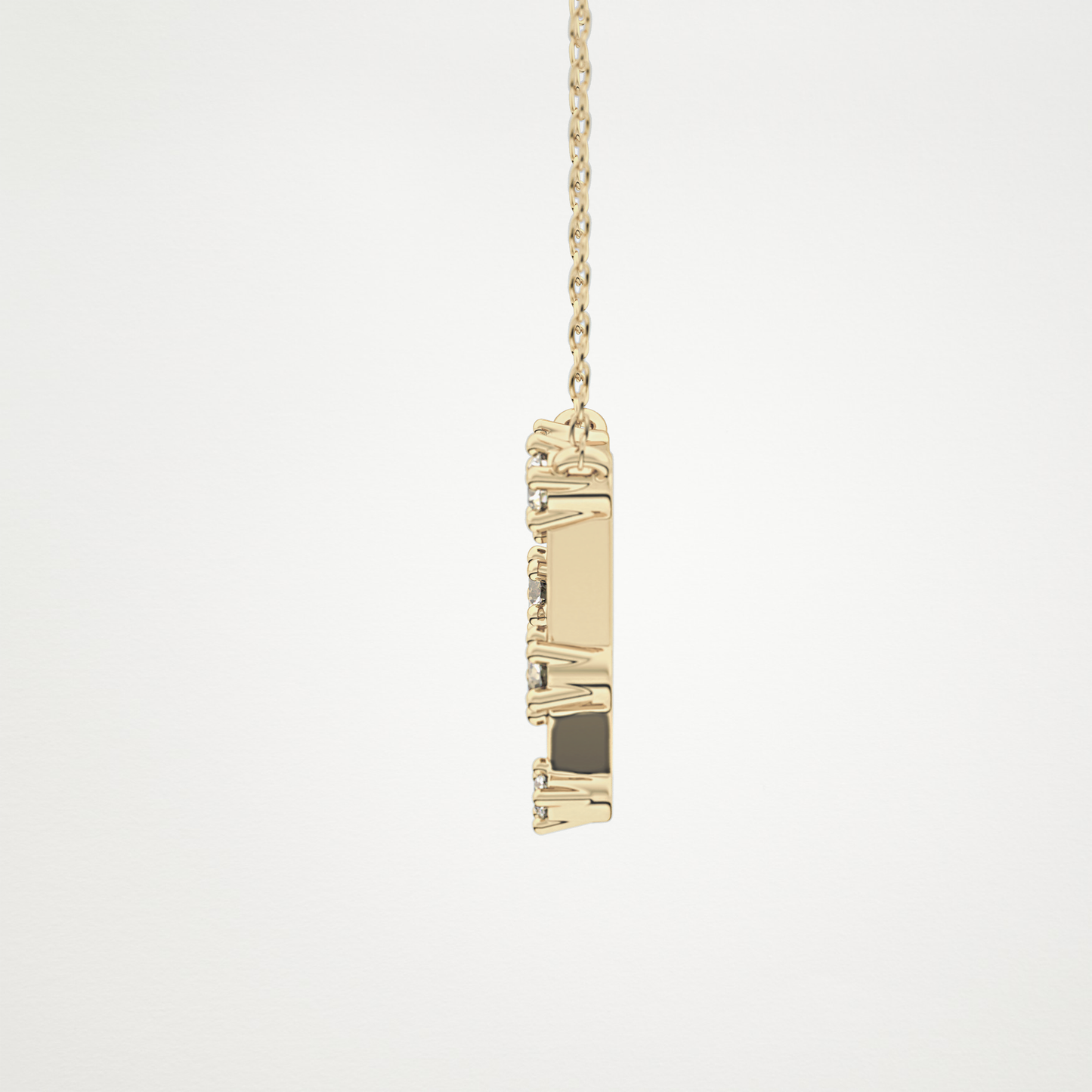 0.18 TCW Round Lab Grown Diamond Gemini Zodiac Constellation Necklace