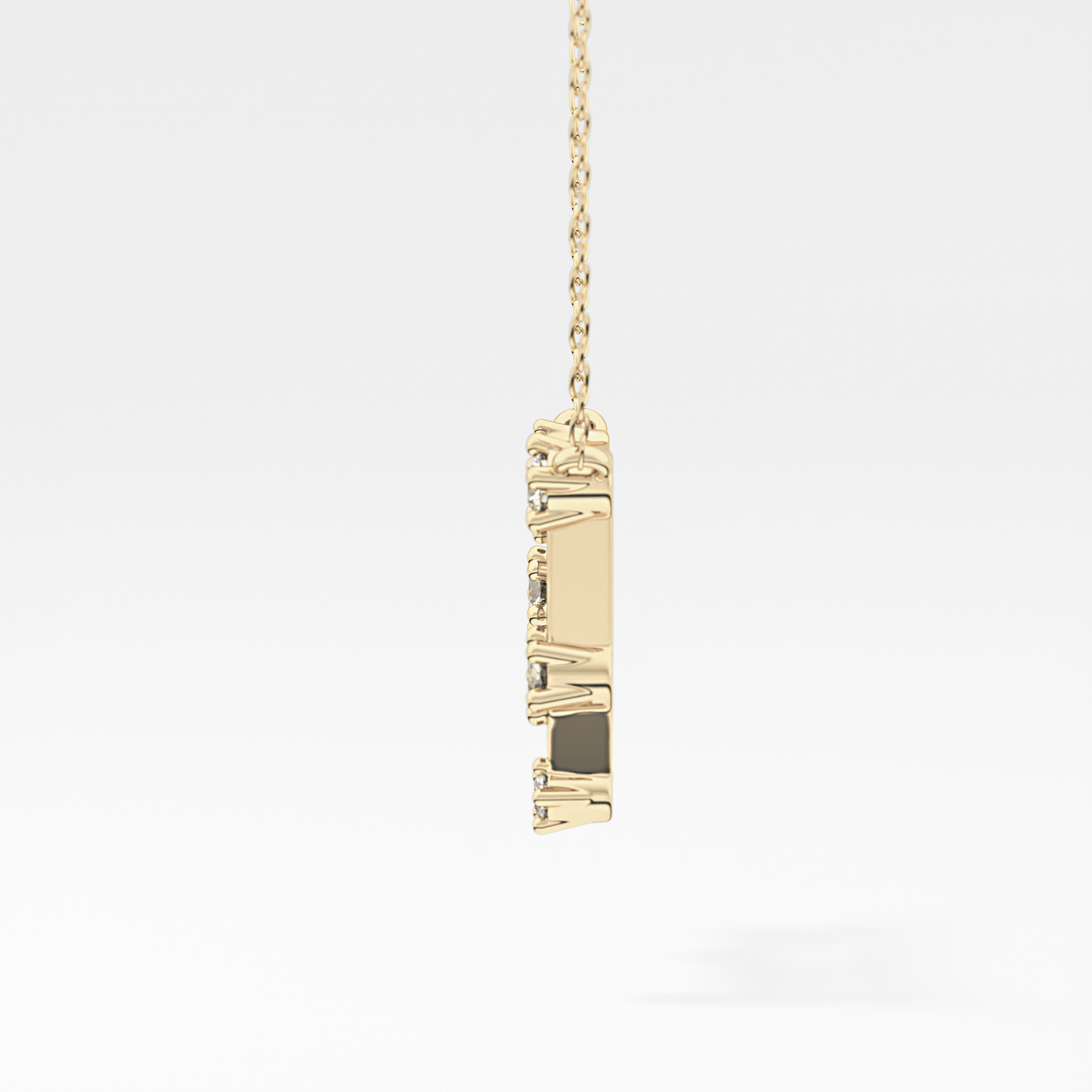 0.18 TCW Round Lab Grown Diamond Gemini Zodiac Constellation Necklace