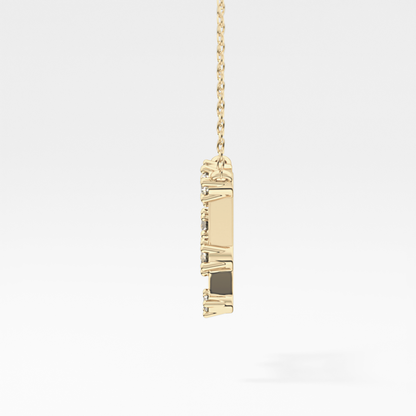 0.18 TCW Round Lab Grown Diamond Gemini Zodiac Constellation Necklace