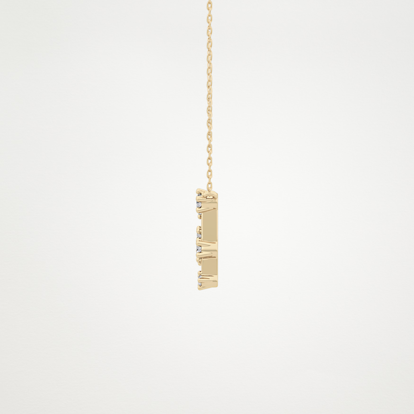 0.18 TCW Round Lab Grown Diamond Gemini Zodiac Constellation Necklace